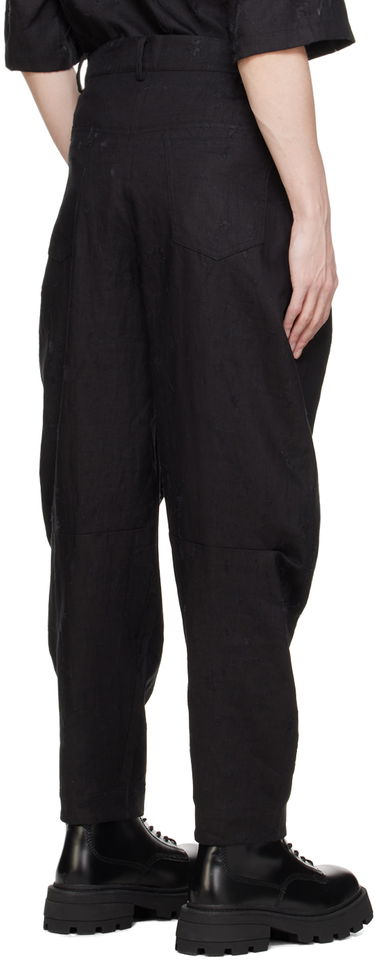 Housut Feng Chen Wang Feng Chen Wang Distressed Trousers Musta | FUS17TR06, 2