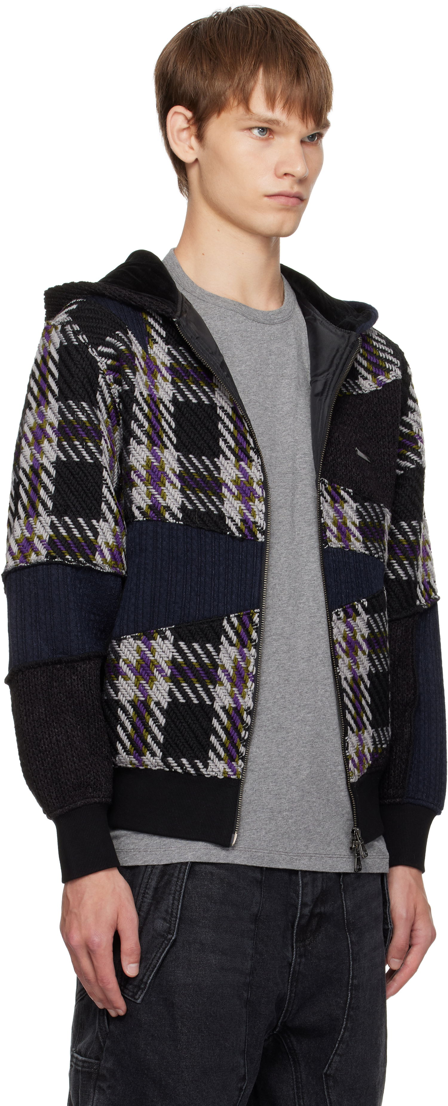 Huppari Andersson Bell Andersson Bell Patchwork Zip-Up Hoodie Monivärinen | atb1343u, 1