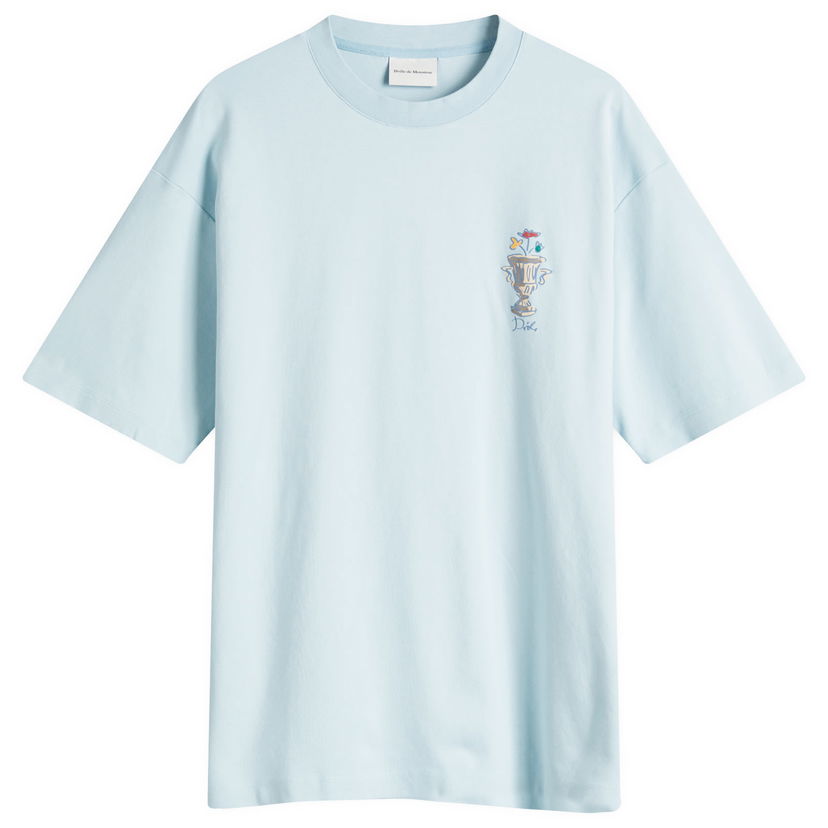 T-paita Drôle de Monsieur Drôle de Monsieur Vase Logo T-Shirt, Size Small Sininen | F-TS225-CO002-LBE