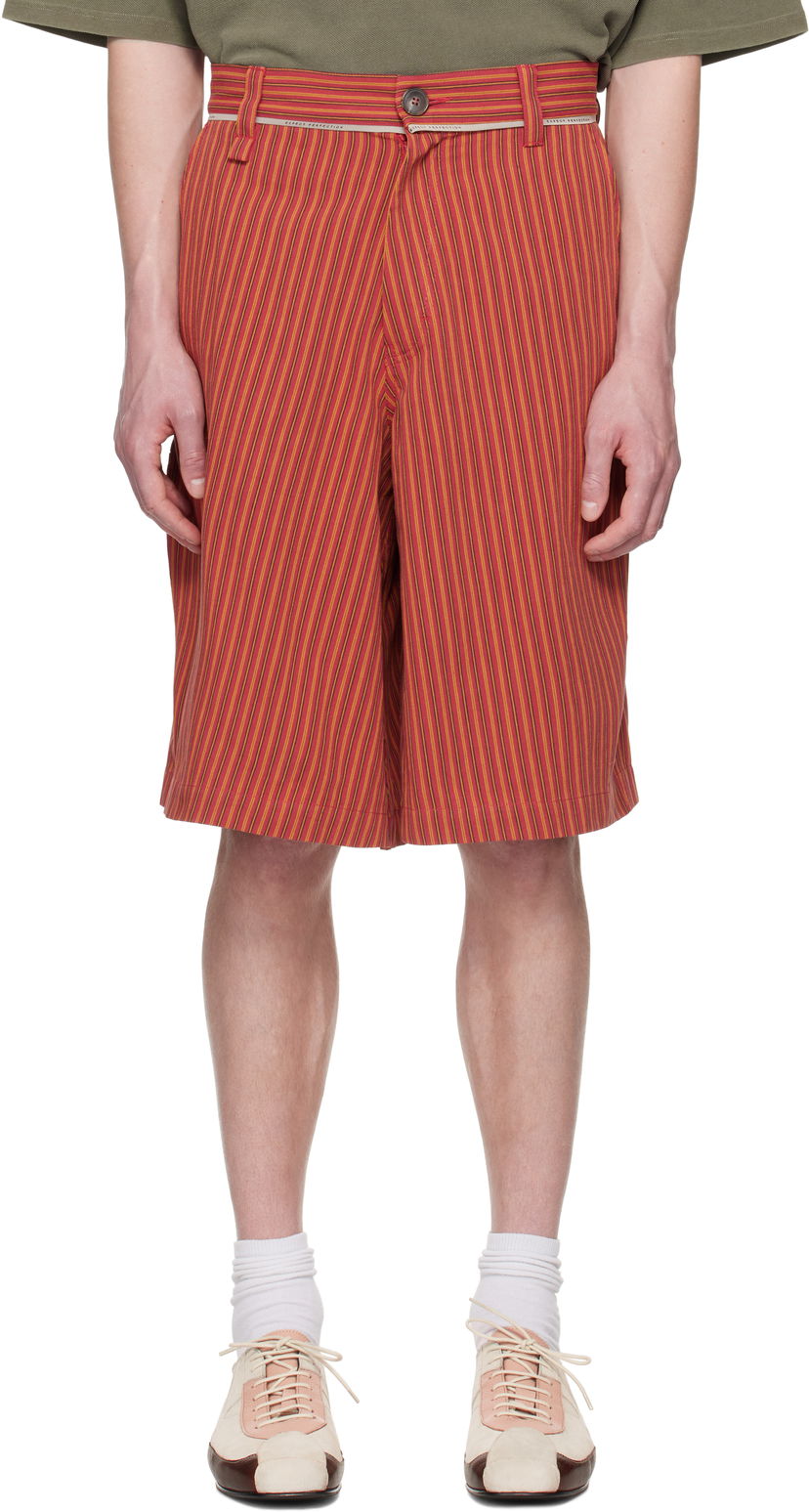 Shortsit Martine Rose Martine Rose Twisted Striped Shorts Punainen | 841WS14111