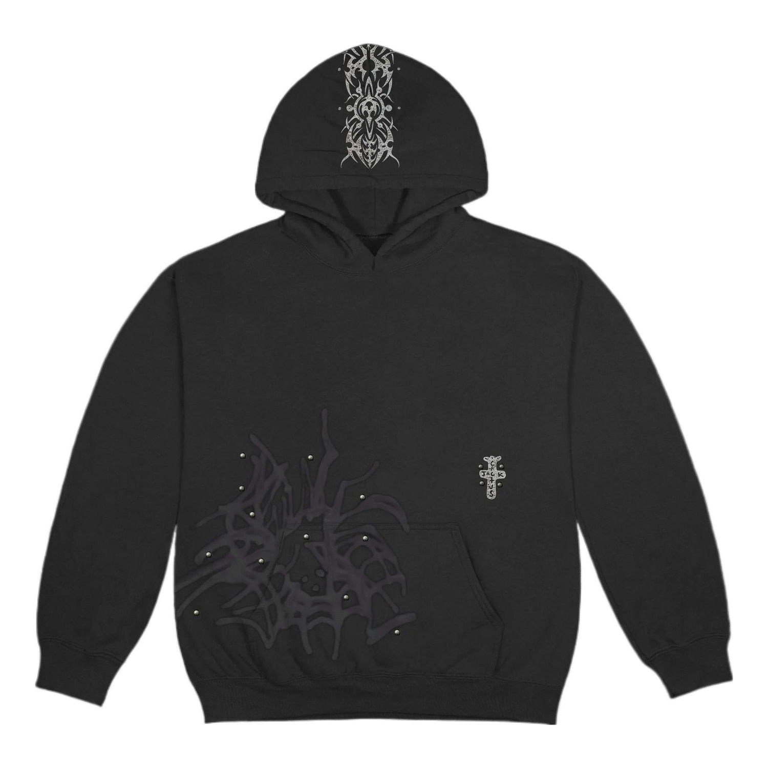 Huppari Cactus Jack by Travis Scott Travis Scott Cactus Jack FW22 Studded Hoodie Musta | TS-22FW007, 0
