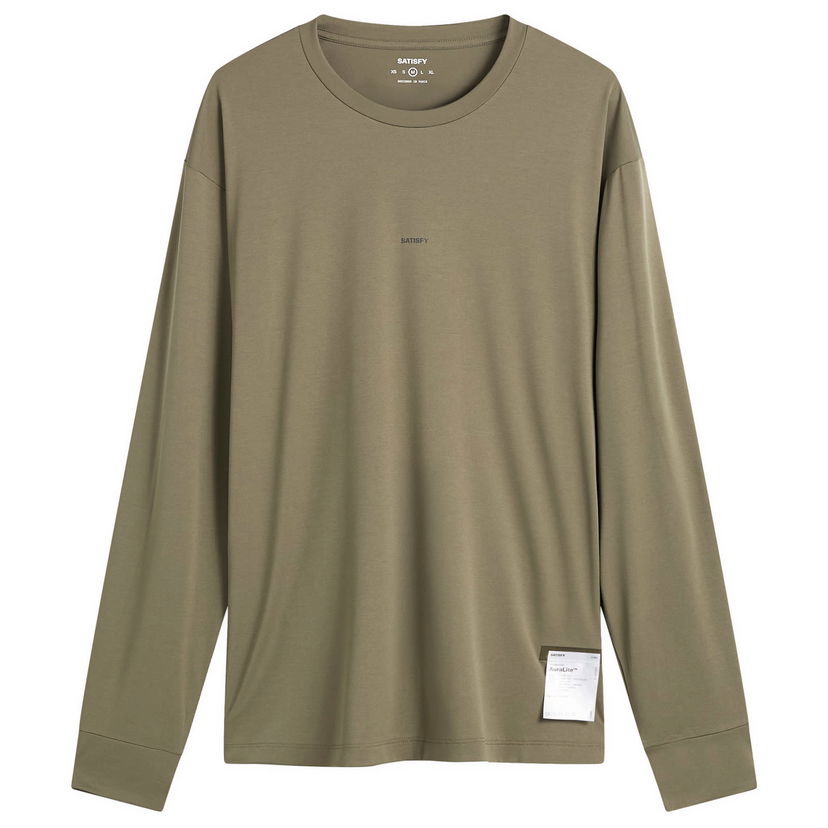 T-paita Satisfy Auralite Long T-Shirt Vihreä | 11001-DO-SAB