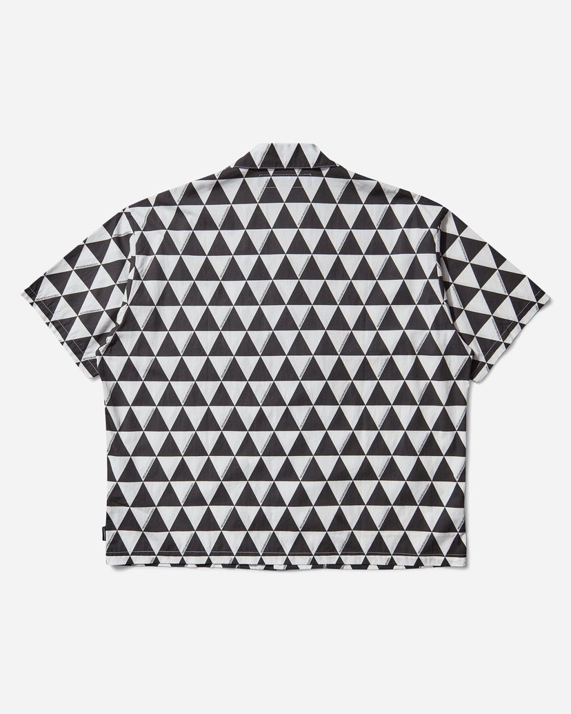 Paita Neighborhood Triangle Pattern Hawaiian Shirt Musta | 251TSNH-SHM12 WH