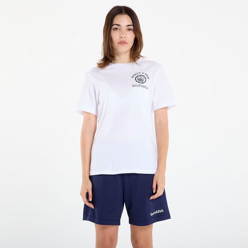 T-paita Sporty & Rich Sporty & Rich California Emblem Soft T-Shirt Valkoinen | TO089625508WH01