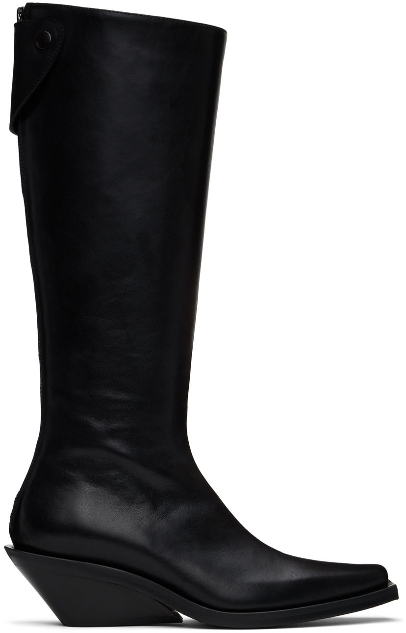 Mekko Ann Demeulemeester Ann Demeulemeester Auke Pointy Tall Boots Musta | 2402-W-R35-LT141-099