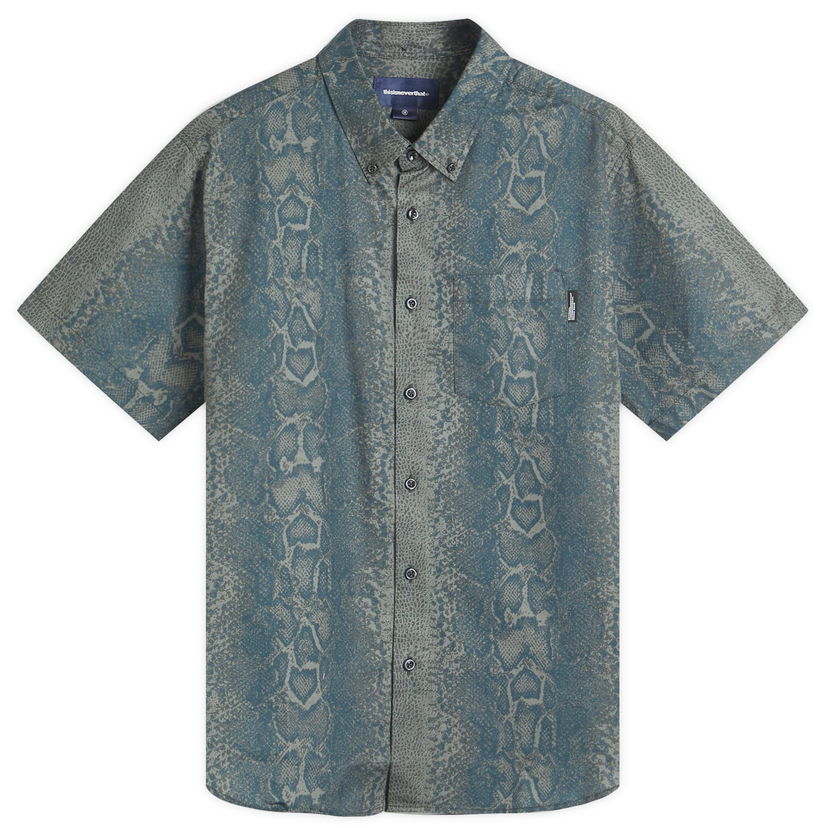 Paita thisisneverthat Python Short Sleeve Shirt Sininen | TN251WSHTS04-DNVY