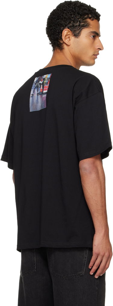 T-paita Diesel T-shirt with Roadside Scene and Car Photo Patches Musta | A19467-0PLAT-9XX, 2