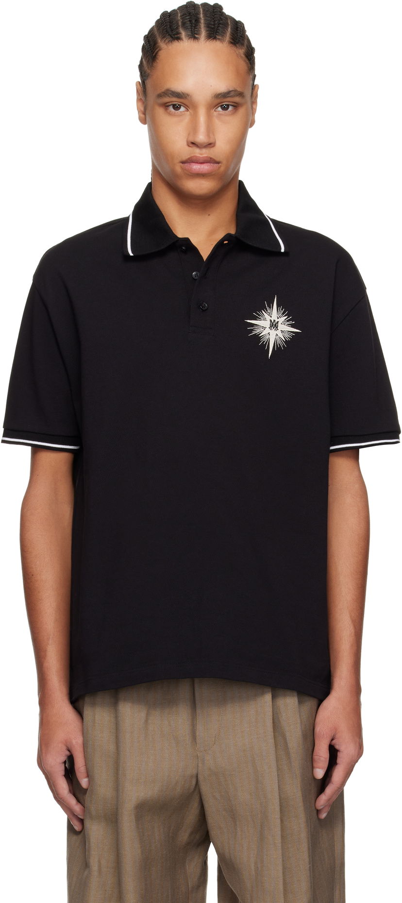 Poolopaita AMIRI AMIRI Starburst Polo Musta | AMJYPO1014