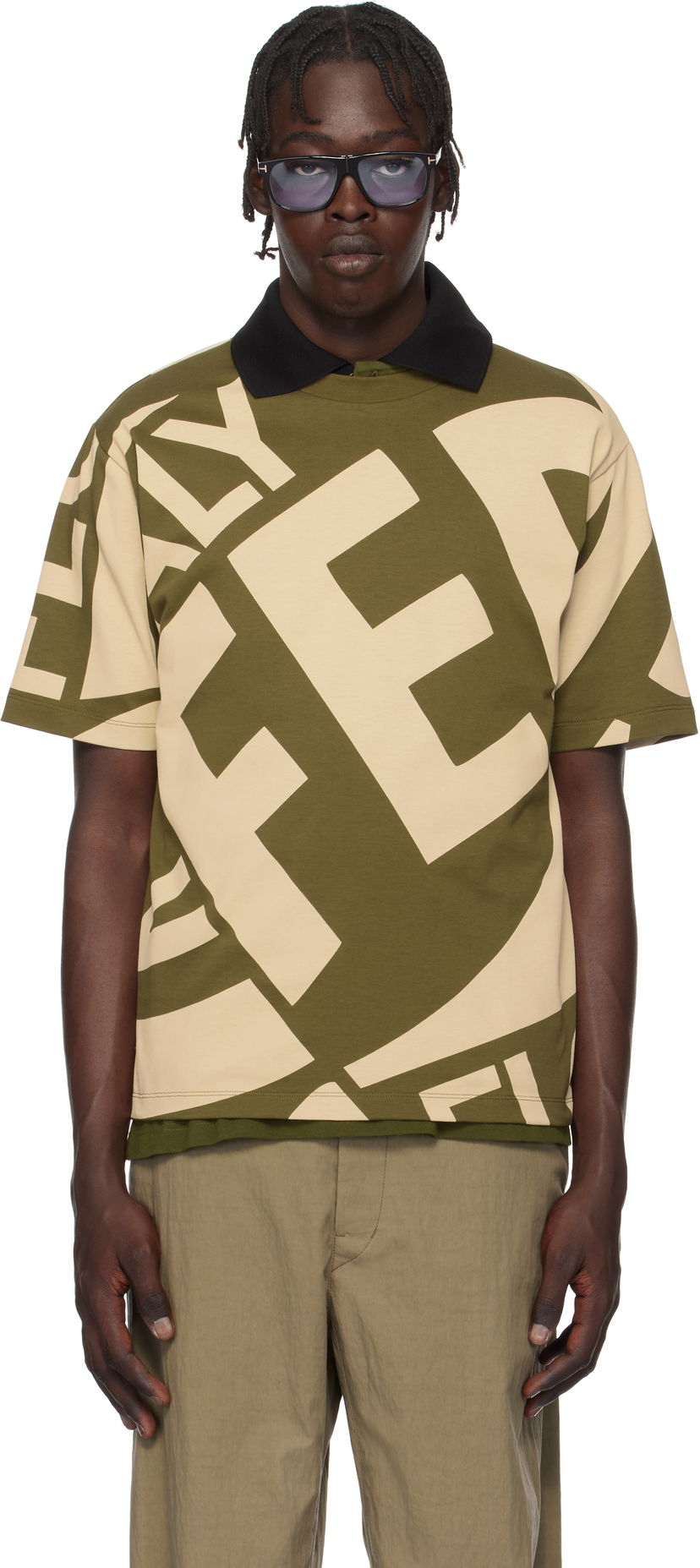 T-paita FERRAGAMO Ferragamo Graphic Print T-Shirt Vihreä | 781245