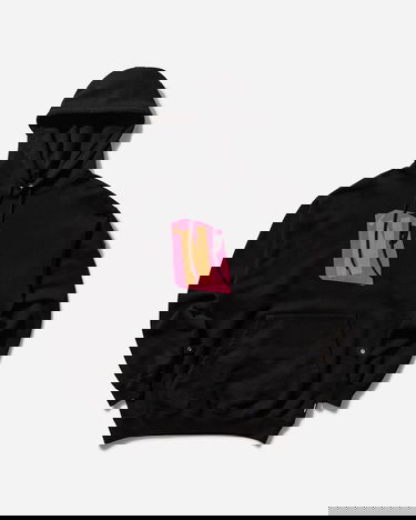 Huppari Neighborhood Graphic Print Hoodie Musta | 242UWPGN-CSM01 BK, 1