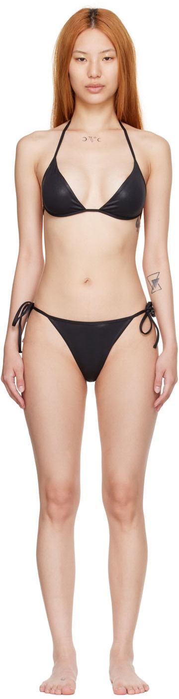 Uimapuvut The Attico The Attico Triangle Bikini Musta | 223WBB53 E052