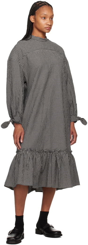 Mekko YMC YMC Rushmore Gingham Midi Dress Musta | Q1WAI, 3