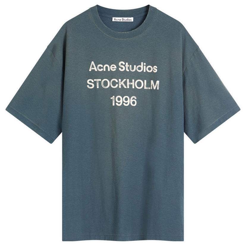 T-paita Acne Studios Acne Studios 1996 Exford Short Sleeve T-Shirt, Size Large Sininen | CL0196-BPA