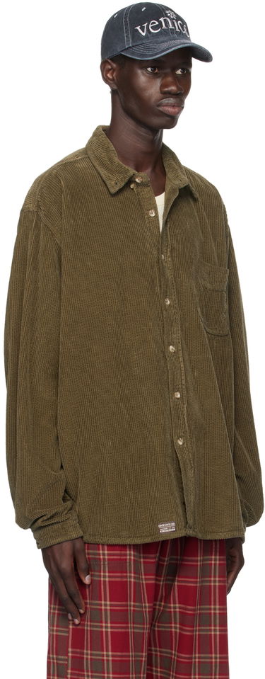 Paita ERL Corduroy Button-Up Shirt Vihreä | ERL09B009, 1