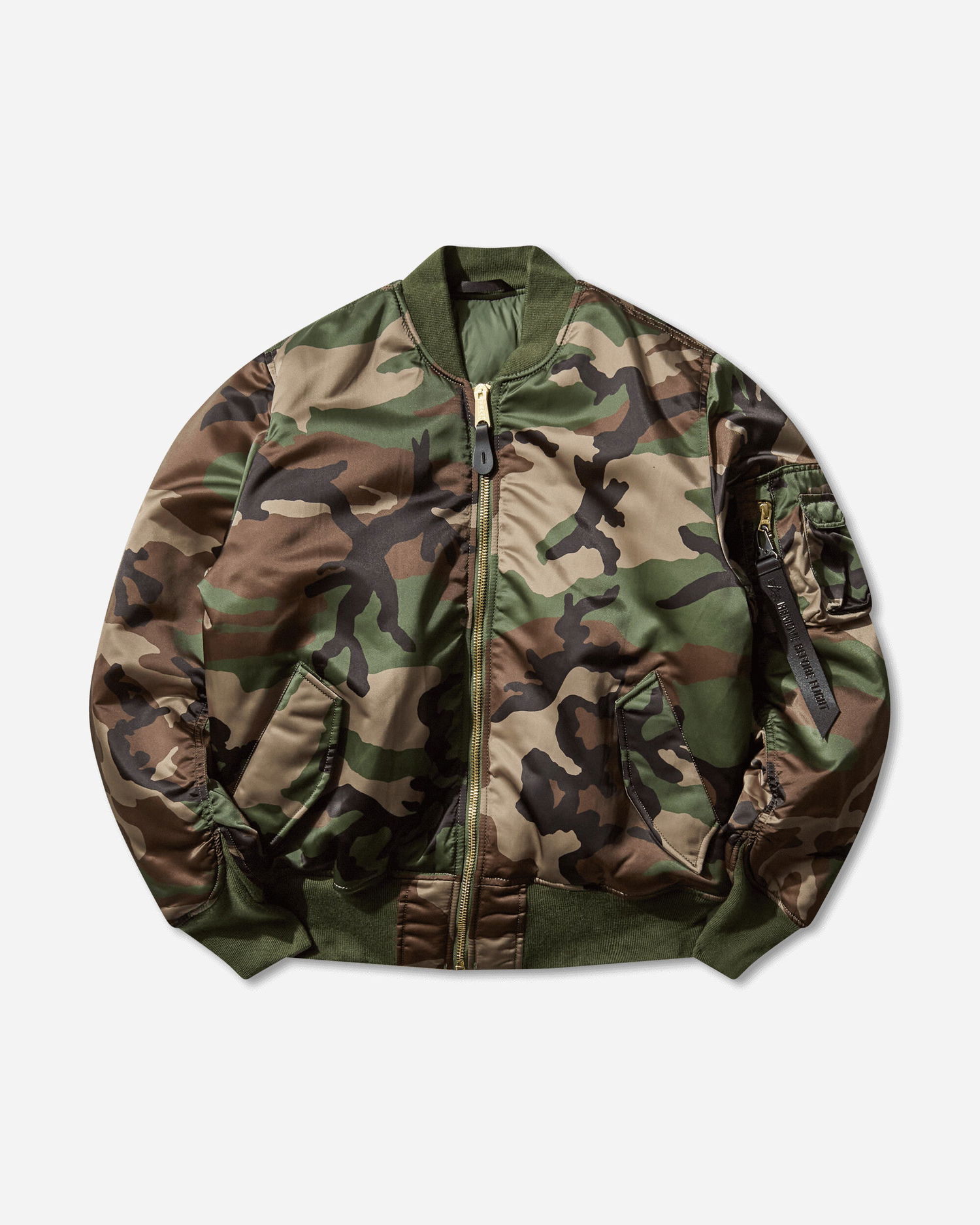 Bomber-takki Alpha Industries MA-1 Base Flight Bomber Jacket Vihreä | 756111C 408, 1