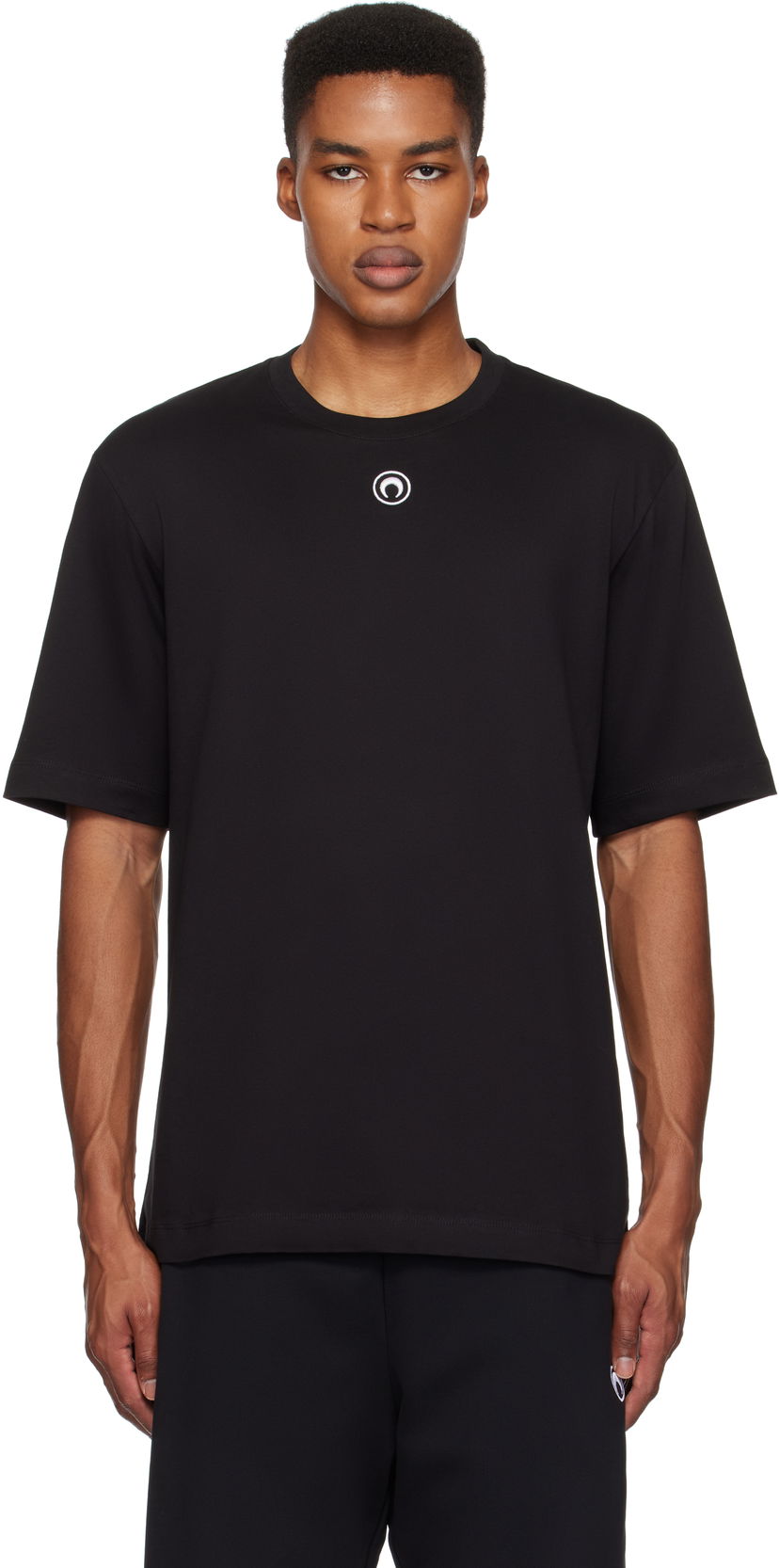 T-paita Marine Serre Organic Cotton Plain T-Shirt Musta | MTT077A CJER0009