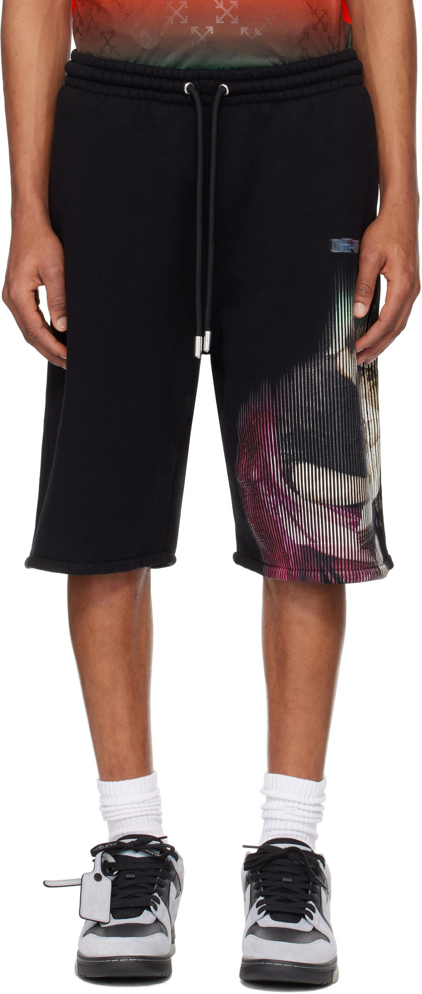 Shortsit Off-White S. Matthew Skate Shorts Musta | OMCI013S25FLE0071084