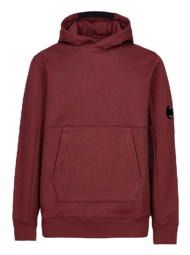 Huppari C.P. Company Diagnol Raised Fleece Hoodie Burgundia | 13CMSS023A005086W589