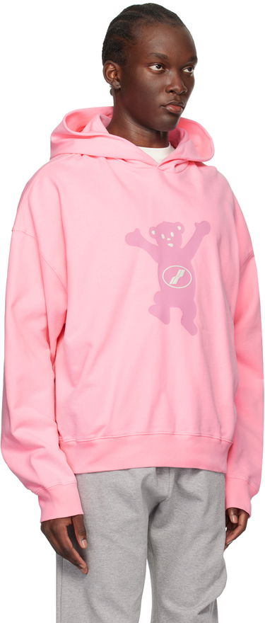 Huppari We11done Teddy Graphic Print Hoodie Vaaleanpunainen | WD-TH3-22-727-U-PK, 1