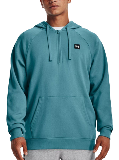 Huppari Under Armour Rival Fleece 1/2 Zip Hoodie Turkoosi | 1373371-433