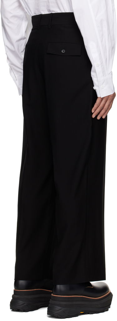 Housut Feng Chen Wang Feng Chen Wang Slashed Wide Leg Trousers Musta | FUS19TR27B, 2