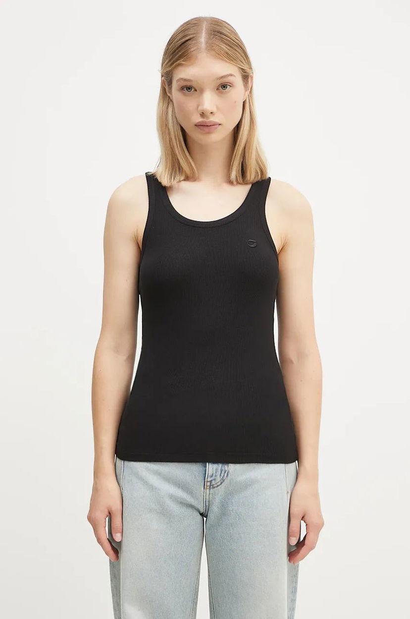 Tankkitoppi Coperni Rib Logo Tank Top Musta | COPJS12F5006