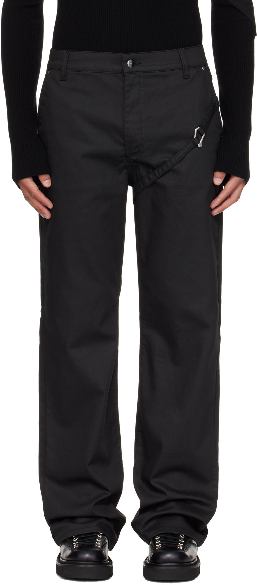Housut HELIOT EMIL Heliot Emil Transmittance Tactical Trousers Musta | AW25_M_10_209_BLK01