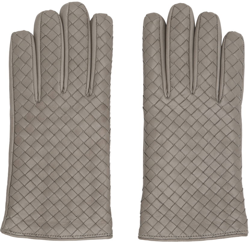 Käsineet Bottega Veneta Leather Gloves Harmaa | 769809 V0171 8399