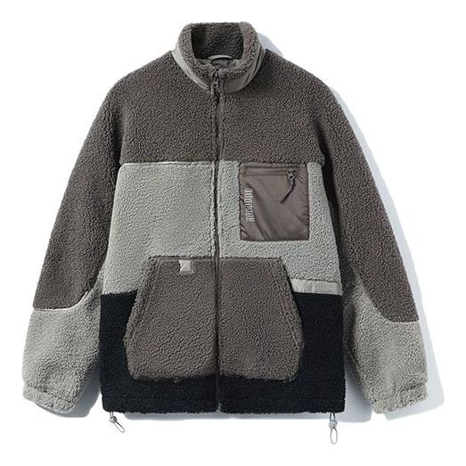 Takki Li-Ning BadFive Logo Color Block Polar Fleece Jacket Harmaa | AFDR703-5