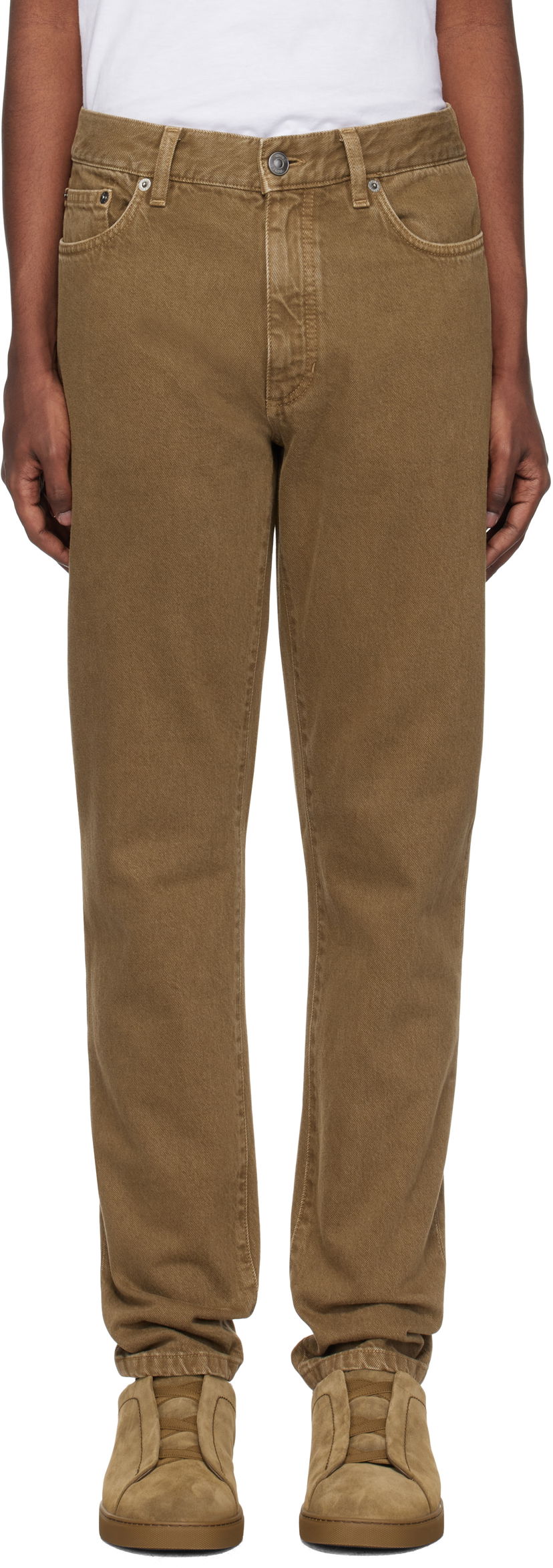 Jeans ZEGNA Roccia Jeans Ruskea | UEIB5A8-CITY