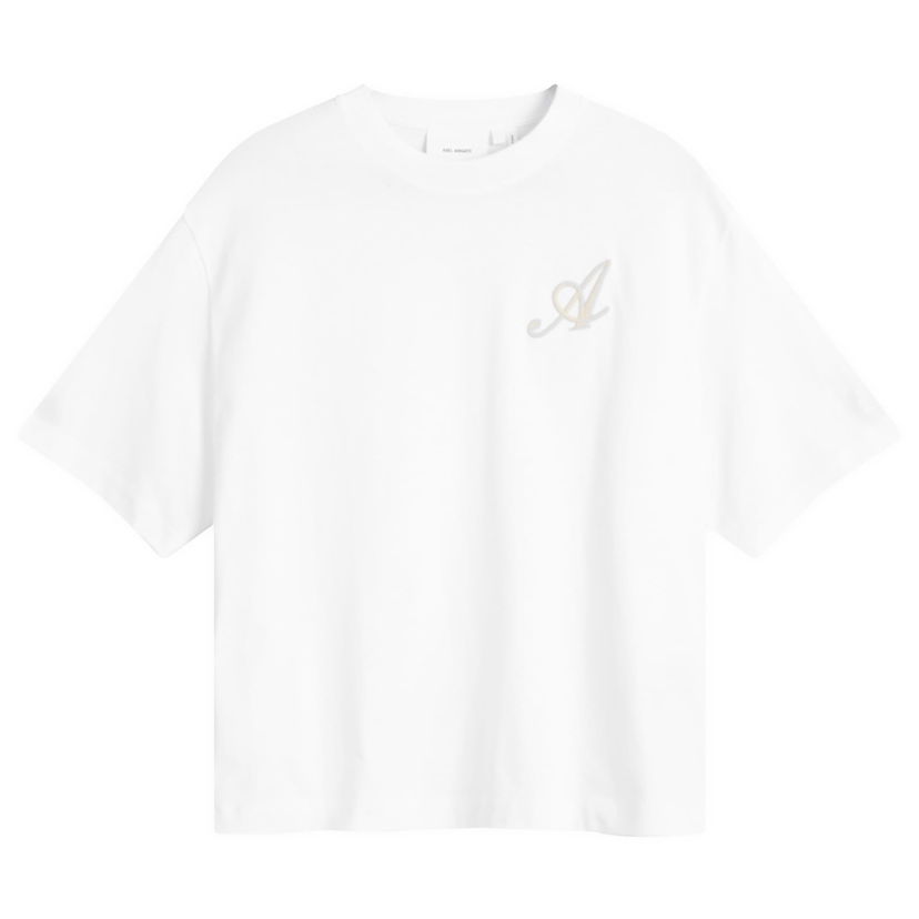 T-paita AXEL ARIGATO Grail Embroidered T-Shirt Valkoinen | A2843001-WHT
