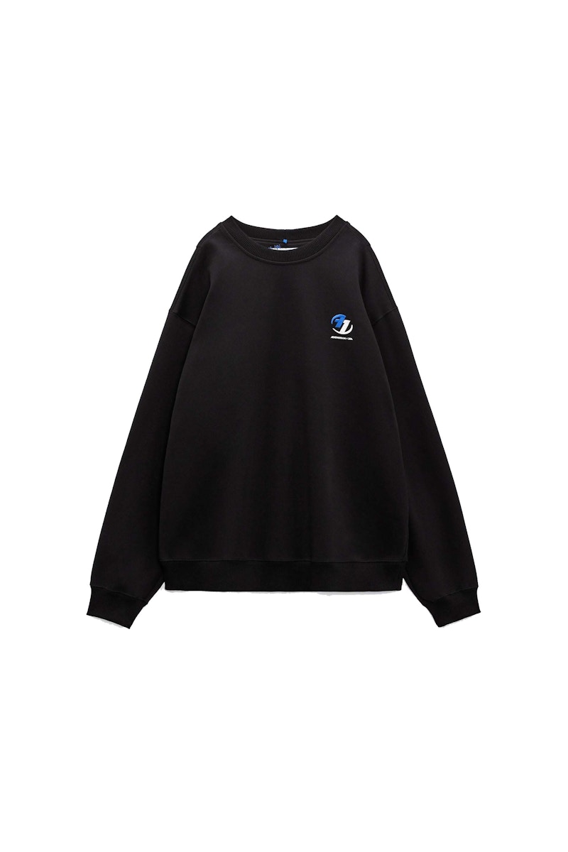Huppari ADER ERROR Zara x Oversized Sweatshirt Musta | 0264/002