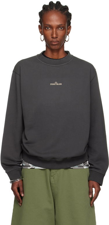 Huppari Stone Island Stone Island Cotton Fleece Sweatshirt Harmaa | K2S15 6100018 S0195, 0