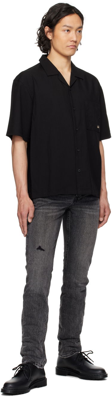 Paita Ksubi Ksubi 1999 Diner Short Sleeve Shirt Musta | MSP25SH015, 3