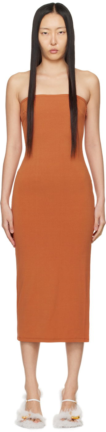 Mekko Miaou Miaou Lila Midi Dress Oranssi | 5025VISCRI
