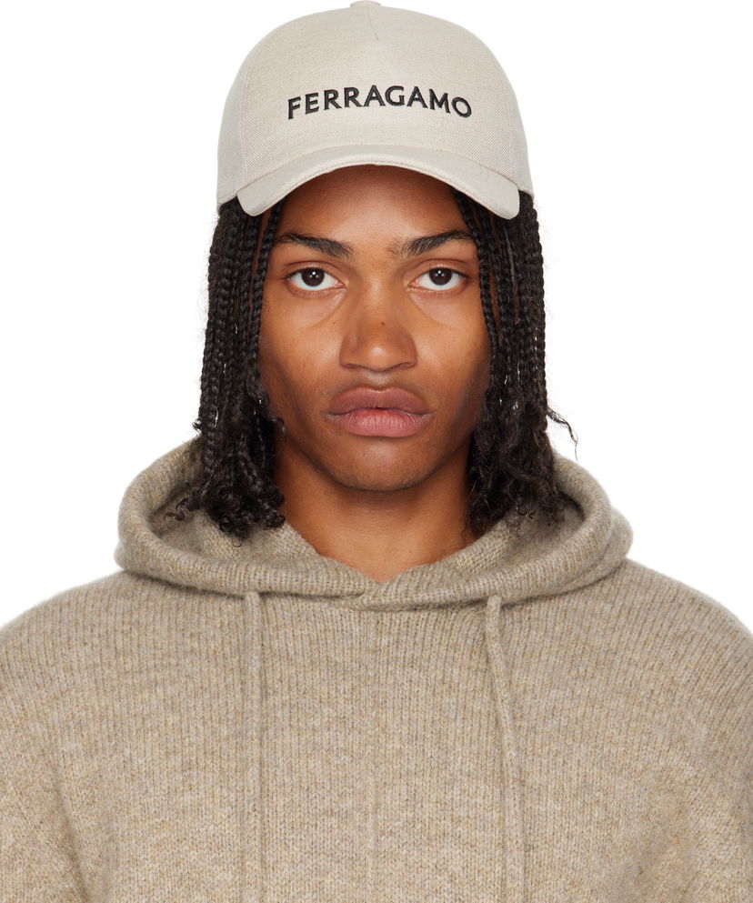 Korkki FERRAGAMO Ferragamo Core Signature Cap Beige | 783392
