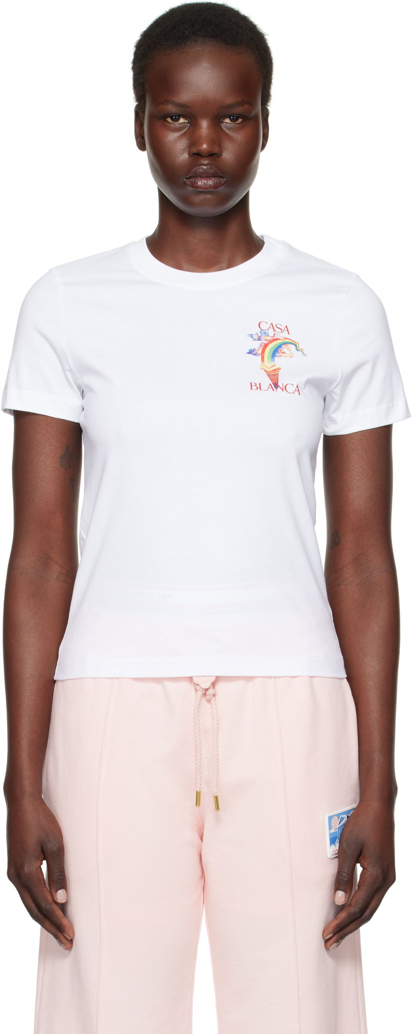 T-paita Casablanca Nature Teacher Graphic T-Shirt Valkoinen | WPS25-JTS-020-02