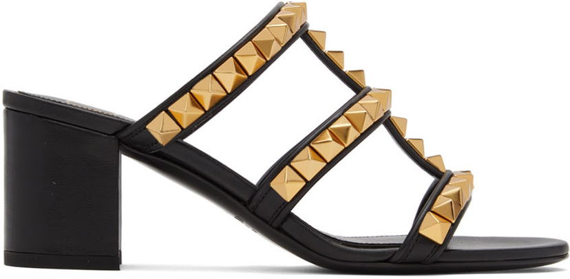 Tennarit ja kengät Valentino Valentino Garavani Rockstud Heeled Sandals Musta | XW0S0EL4HYH