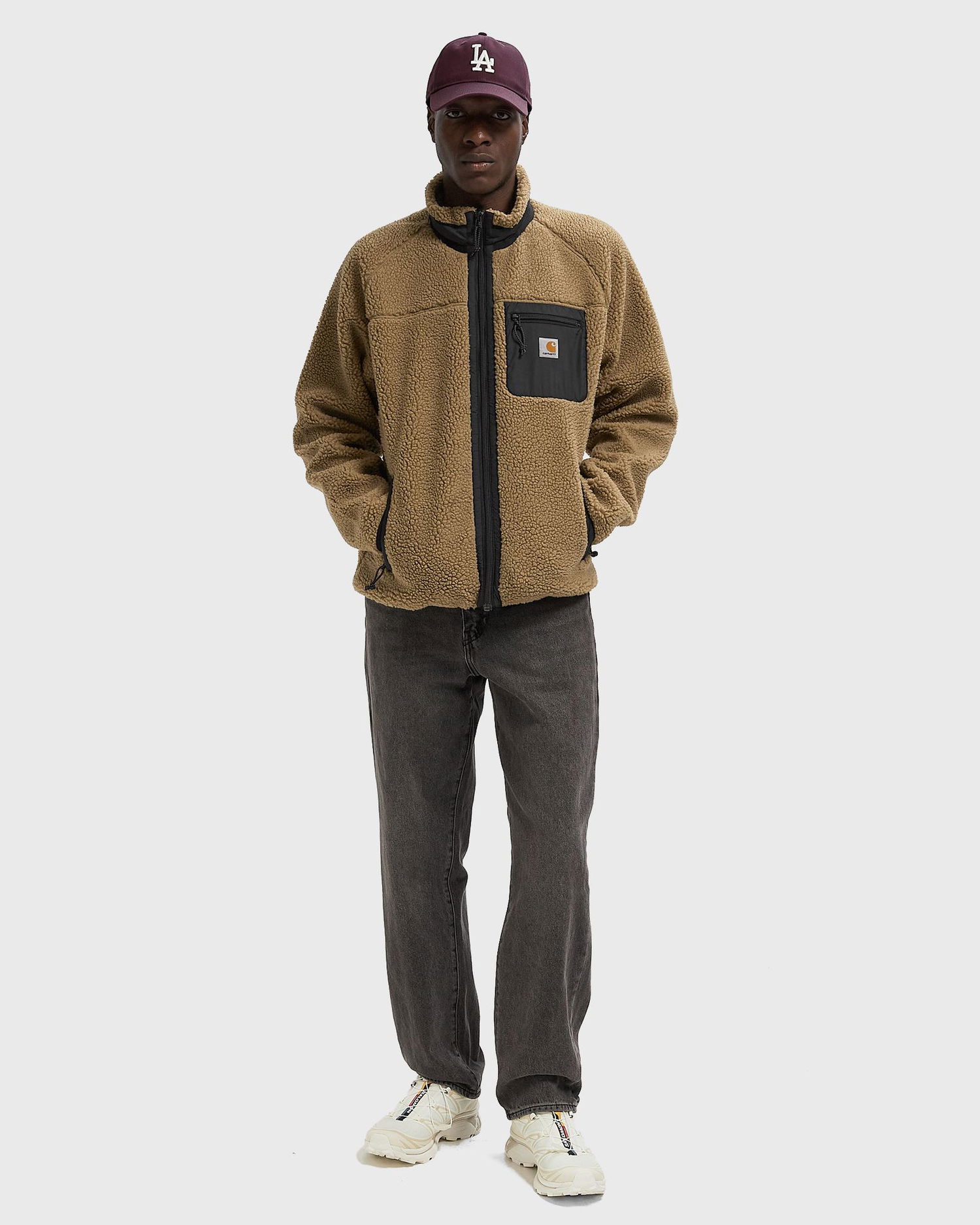 Takki Carhartt WIP Prentis Fleece Jacket Beige | I035696-0DK.XX, 1