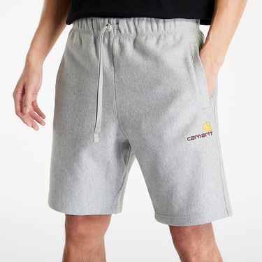 Shortsit Carhartt WIP American Script Sweat Short Grey Heather Harmaa | I031685.V6XX, 1