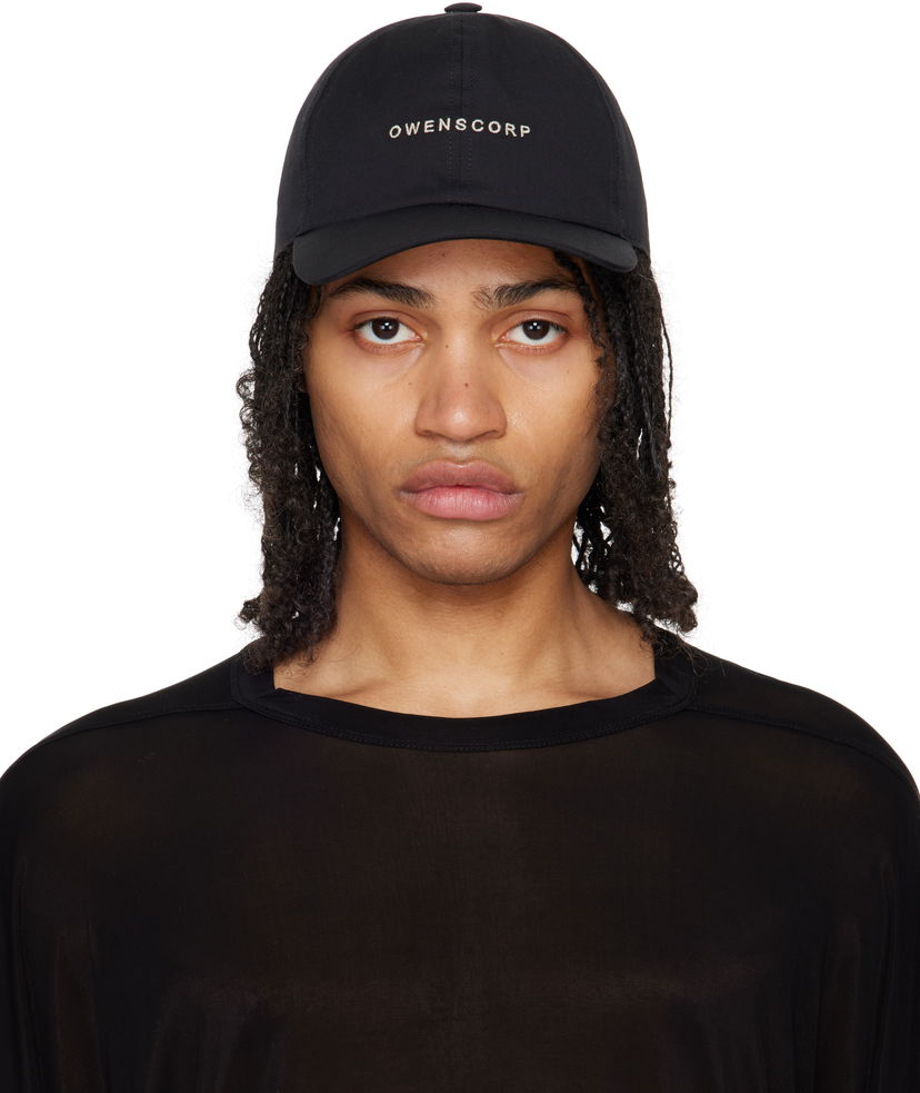 Korkki Rick Owens Rick Owens Hollywood Baseball Cap Musta | RA01E0600 TEEM7