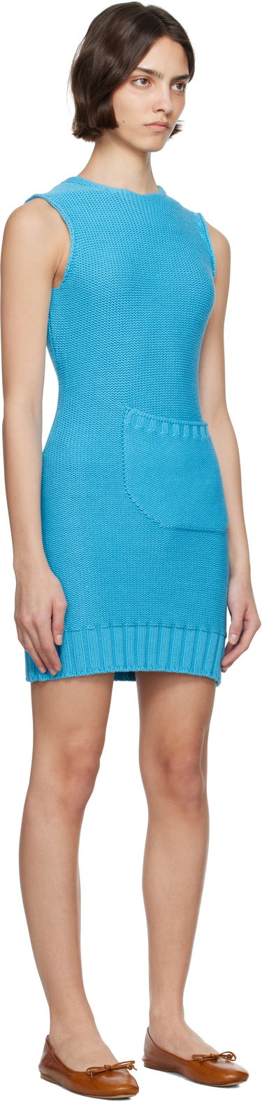 Mekko JW Anderson JW Anderson Knitted Shift Minidress Sininen | KW1378-YN0436, 1