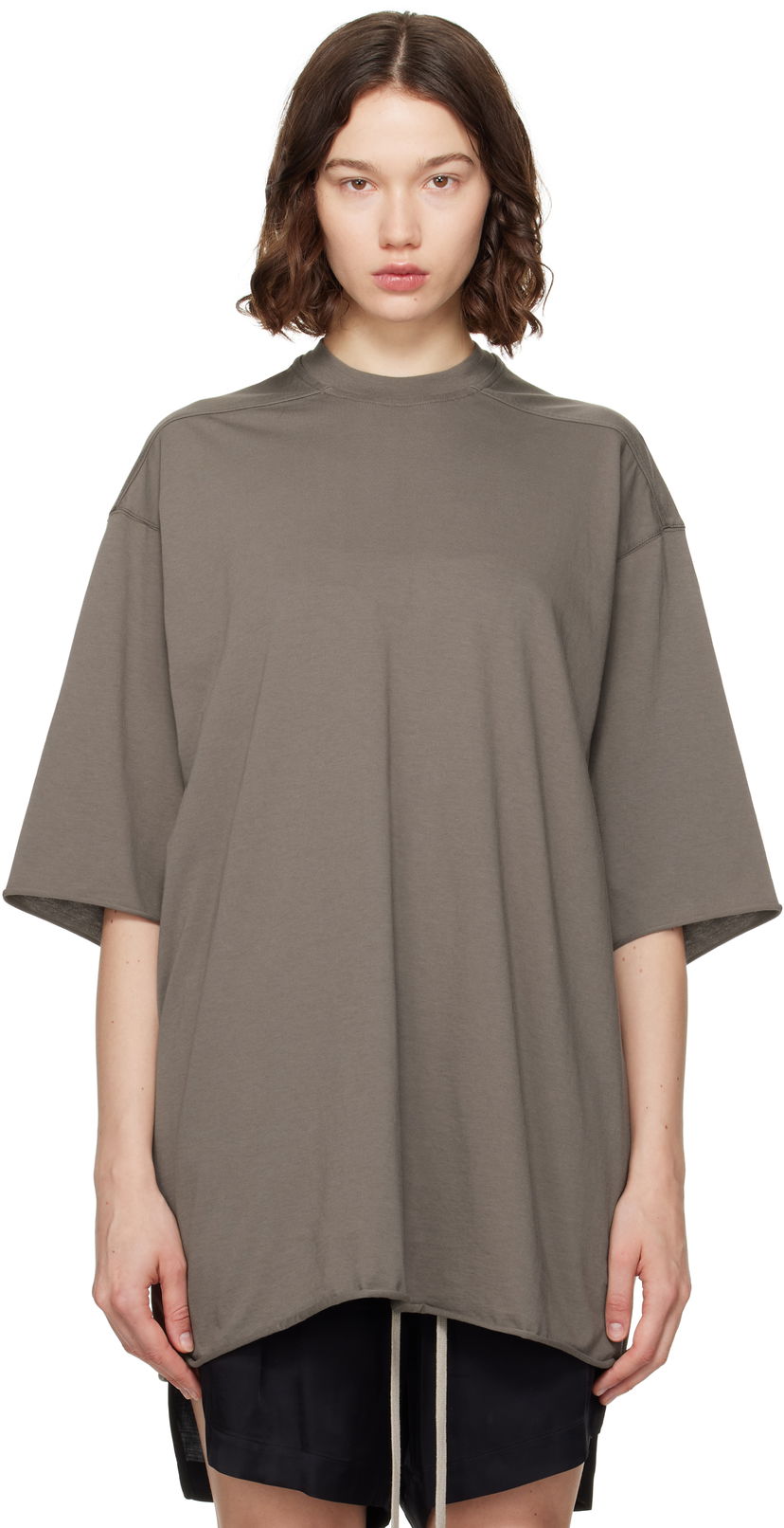 T-paita Rick Owens Rick Owens Hollywood Jumbo T-Shirt Harmaa | RO01E7273 JA