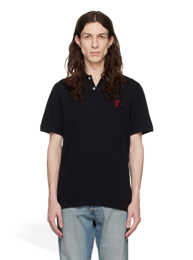 Poolopaita AMI Polo Tee Musta | BFHPL001.760