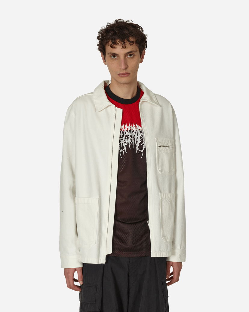 Takki A.P.C. Connor Zipped Denim Jacket Valkoinen | COFCN-H02911 AAC