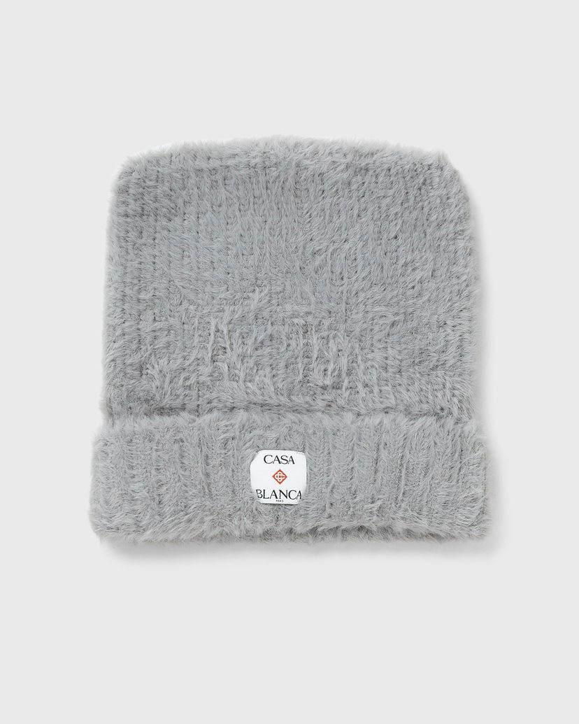 Hattu Casablanca Fluffy Square Hat Harmaa | A-AW25-HAT-101-02