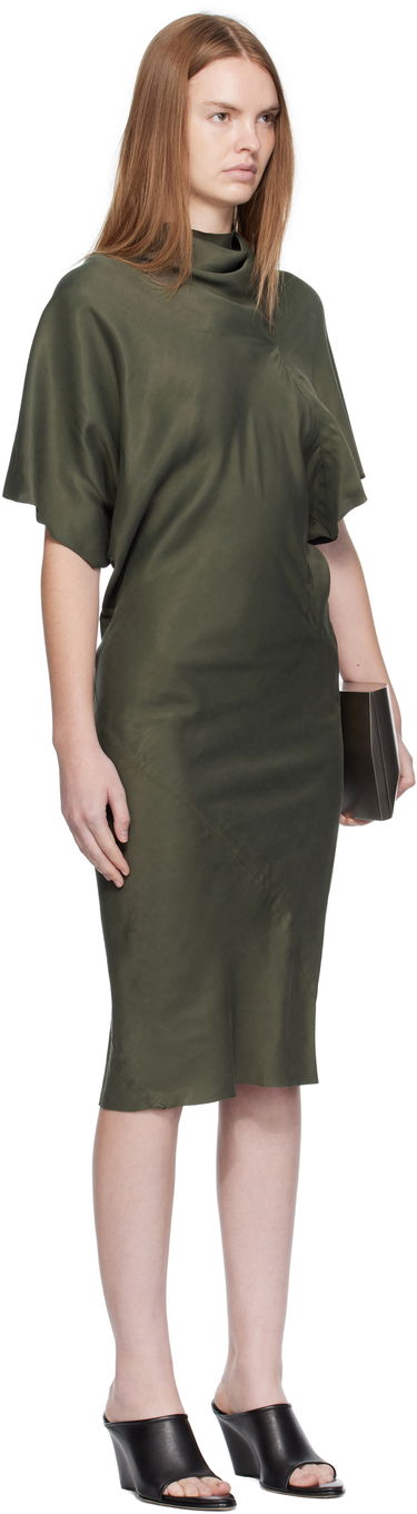 Mekko Rick Owens Rick Owens Seb Midi Dress Vihreä | RP02E4543 HSCH, 1