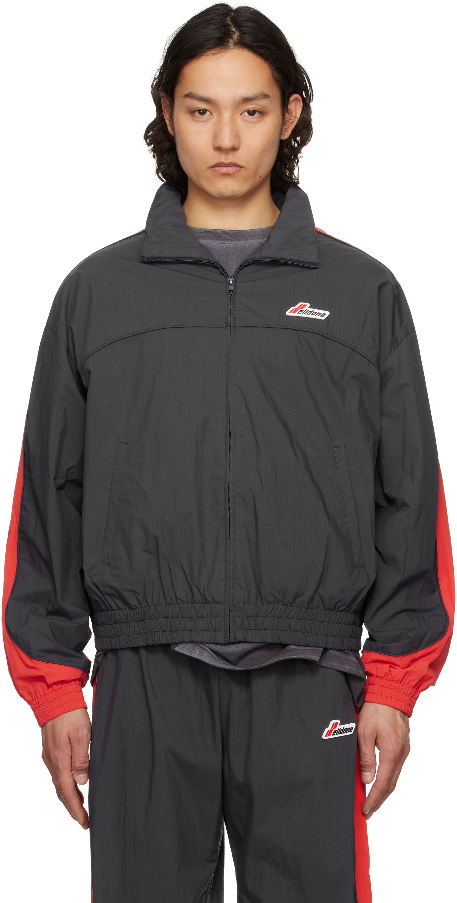 Tuulitakki We11done We11done Colorblock Track Jacket Musta | WD-JP1-25-059-U-CH, 0