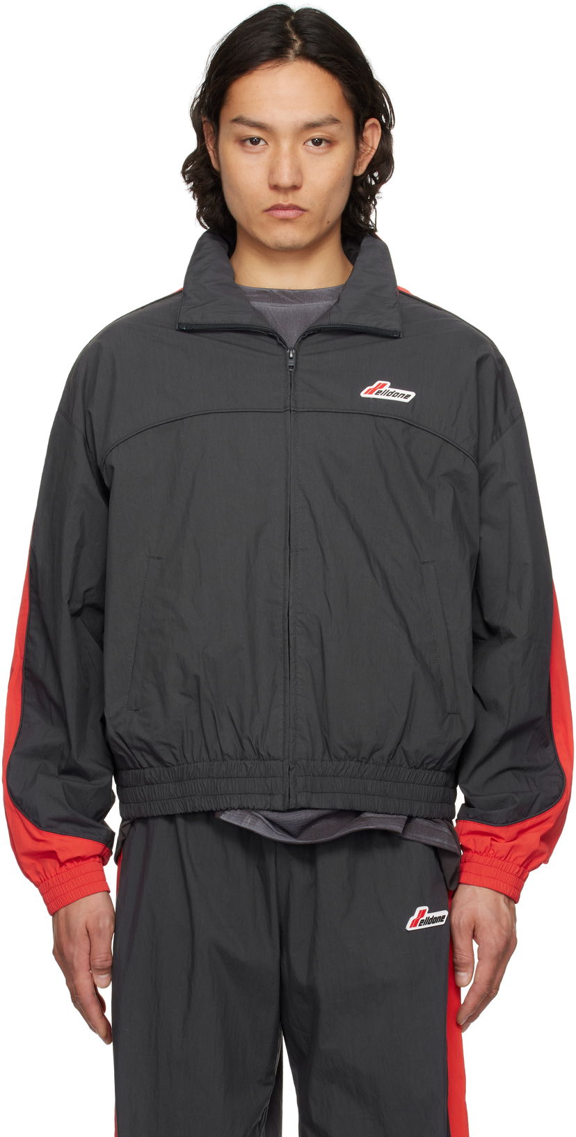 Tuulitakki We11done We11done Colorblock Track Jacket Musta | WD-JP1-25-059-U-CH