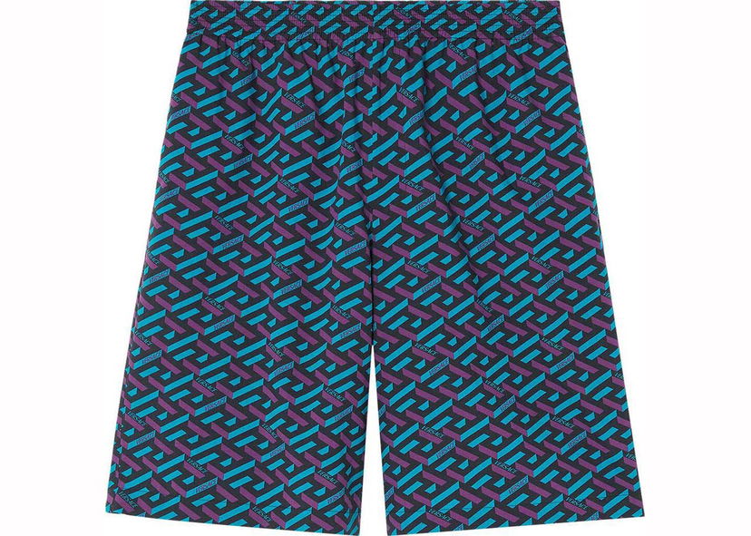 Shortsit Versace La Greca Shorts Sininen | 1002476 1A04992 5G320